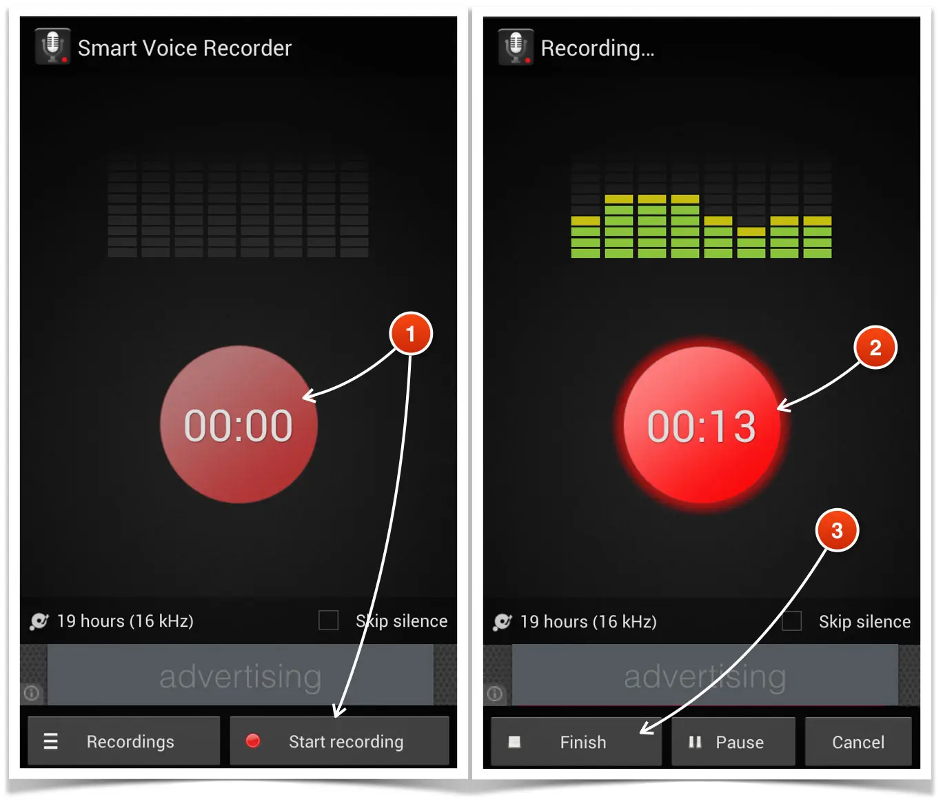 Smart voice. Smart Voice Recorder. Как обрезать запись с диктофона на андроиде. Приложение для записи голоса. Q77 Smart Voice Recorder.