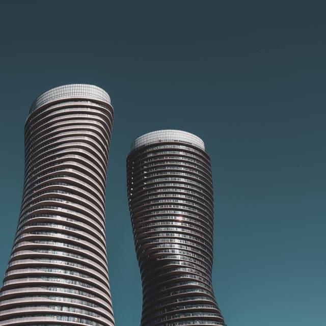 The Marilyn Monroe Towers in Mississauga, ON